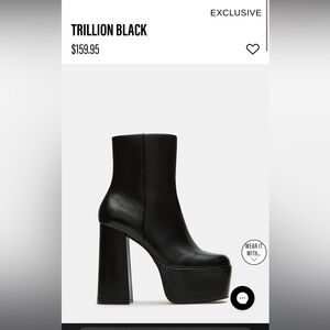 Steve Madden Black High Heel Boots